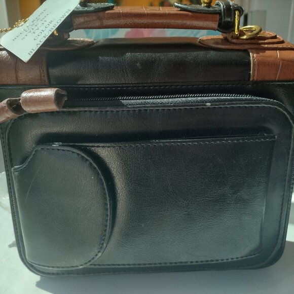 Donna Karan ; Belle Rose mini handbag, mini briefcase with cell phone holder - Picture 5 of 8